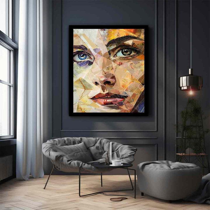 Portrait Patchwork Art Print