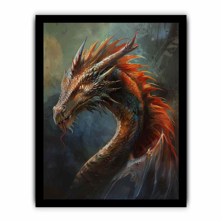 Dragon 5 framed Print