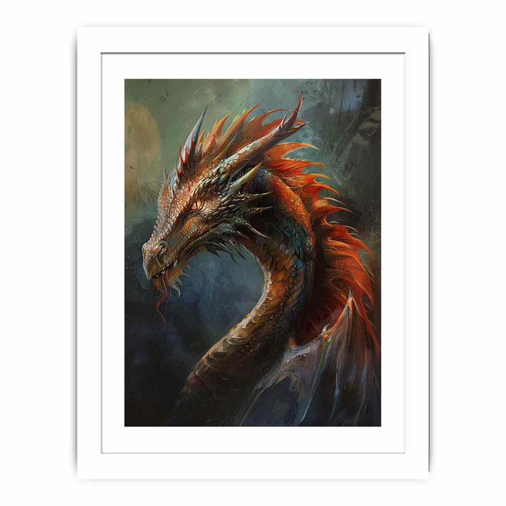 Dragon 5 framed Print