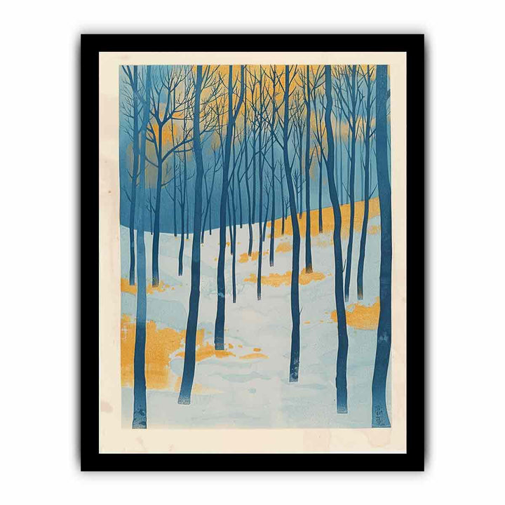 Tree In winter framed Print