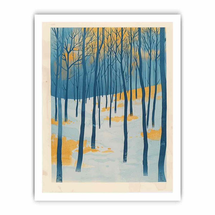 Tree In winter framed Print