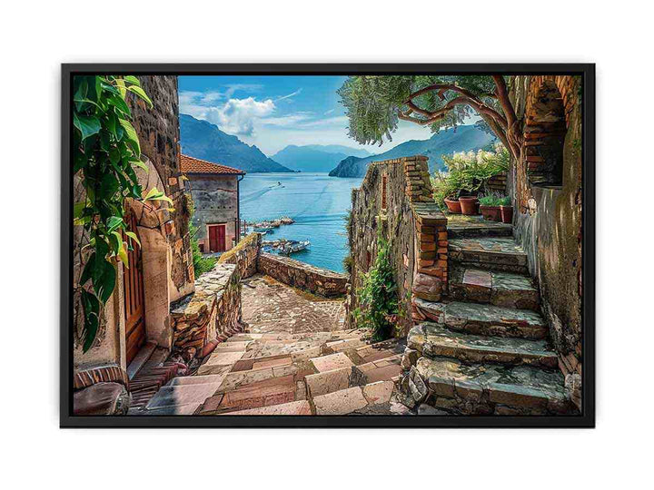 Mediterranean Scene canvas Print