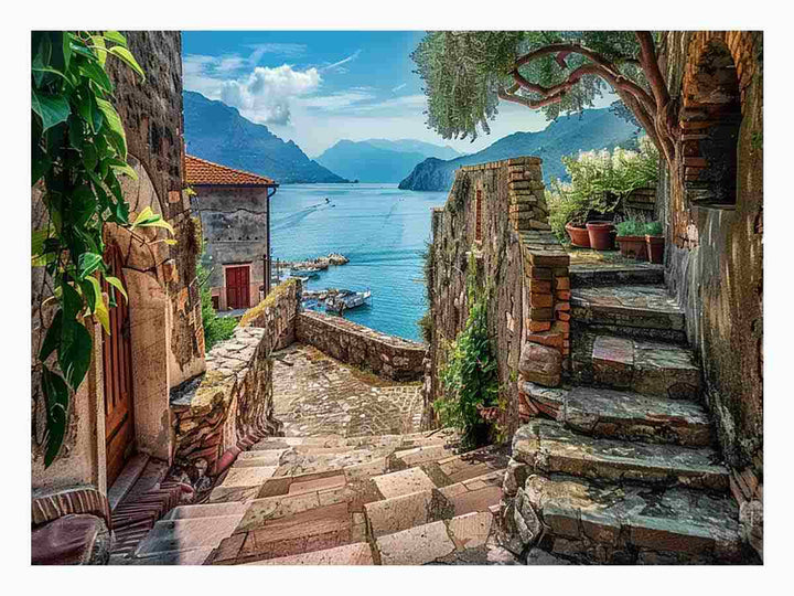 Mediterranean Scene Art Print