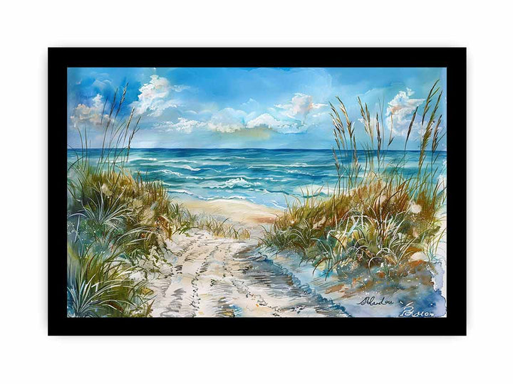 Beach Art 3 framed Print