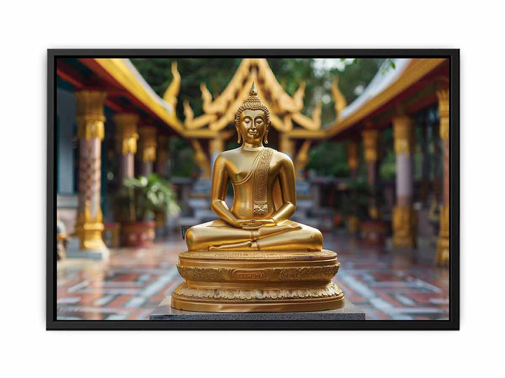 Golden Buddha canvas Print