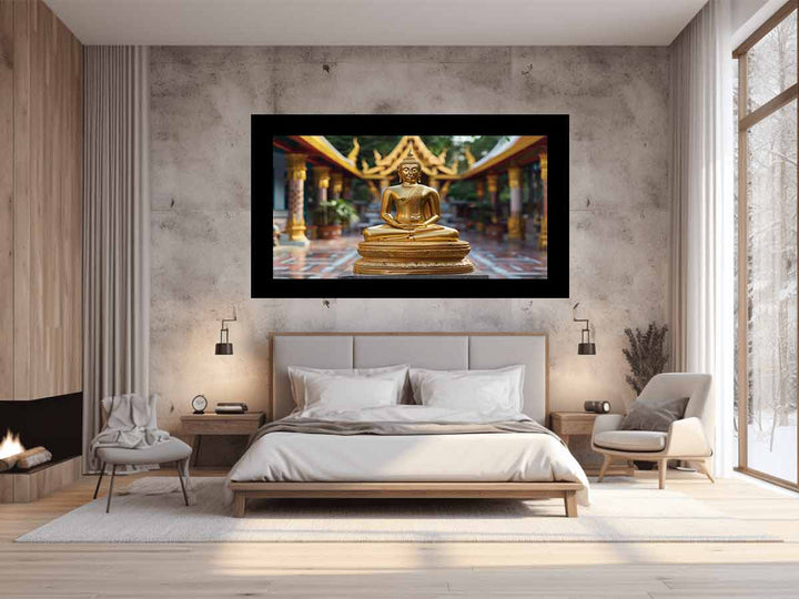 Golden Buddha Art Print