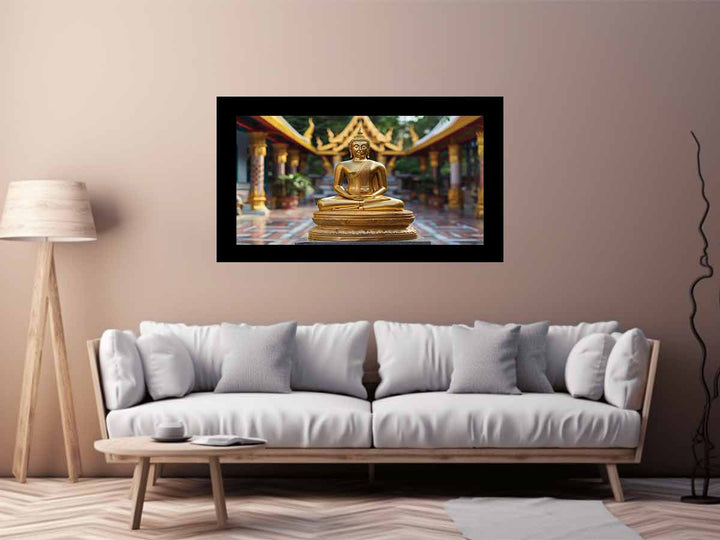 Golden Buddha Art Print