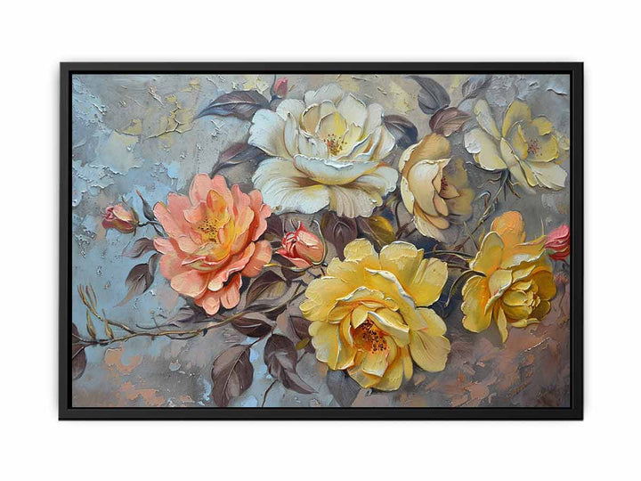 Vintage Flowers canvas Print