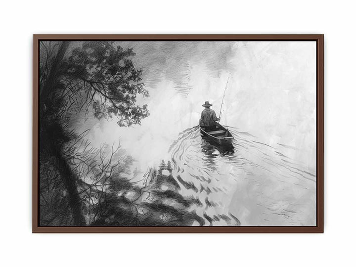 Fisherman Drawing Painting