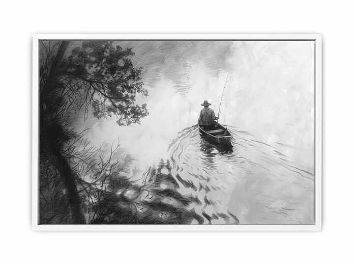 Fisherman Drawing Painting