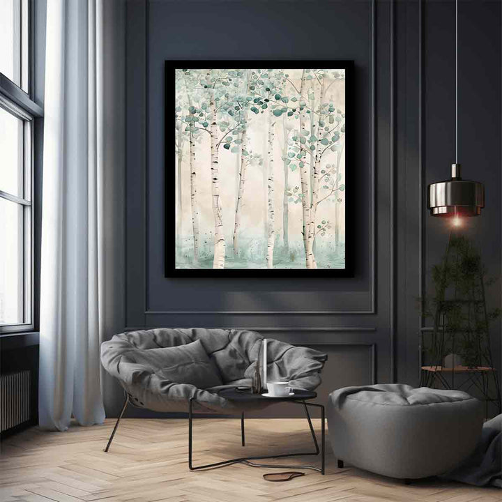 Beautoful Birch Trees  Art Print