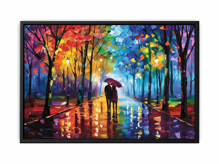 Couple Street canvas Print