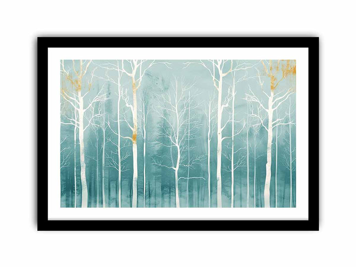 White Trunk framed Print