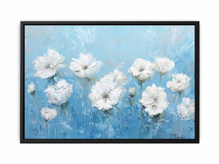 White Flowers canvas Print