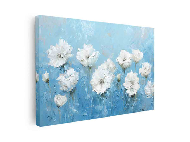 White Flowers canvas Print