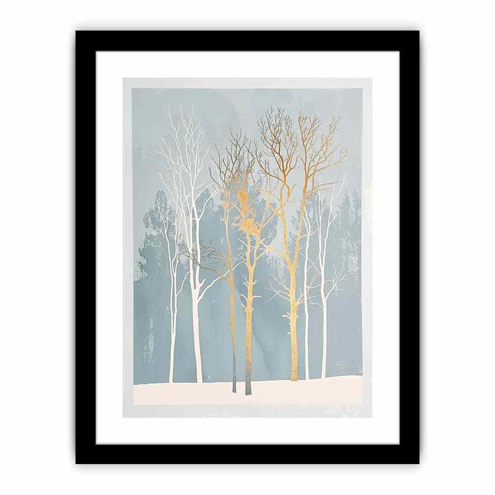 White Tree framed Print