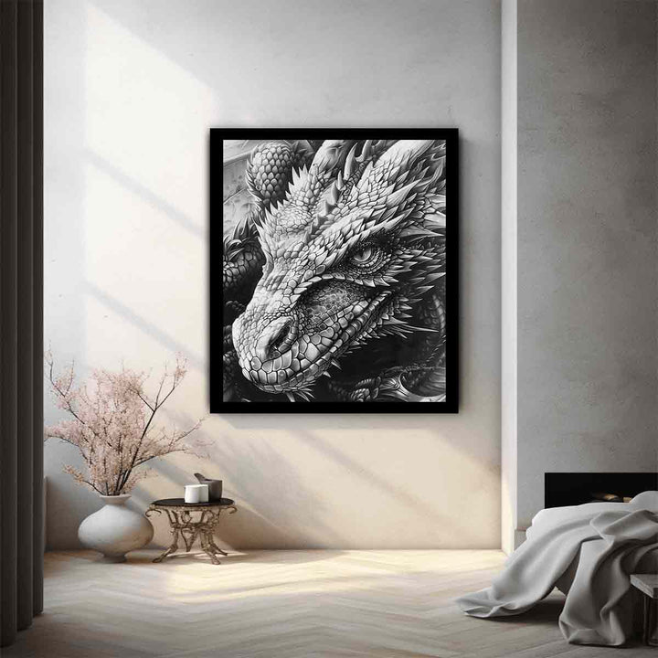 Dragon Drawing Art Print