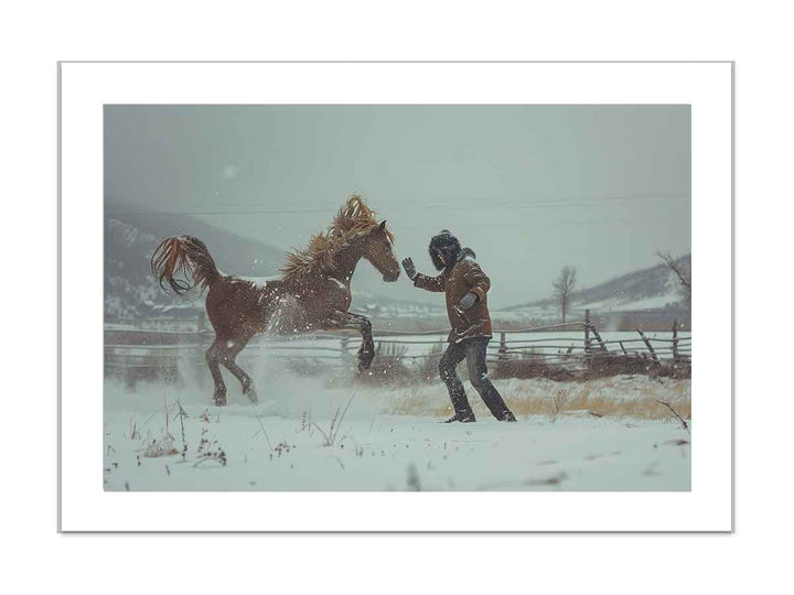 Horse Play framed Print