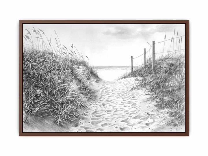 Beach Path Drawing Painting