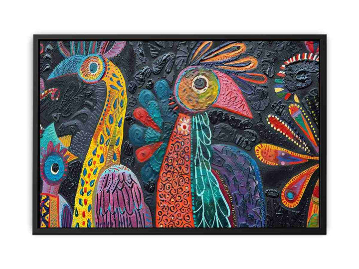 Folk Artwork canvas Print