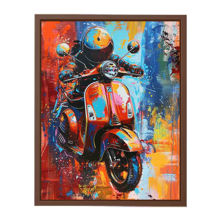 Scooter Art Painting