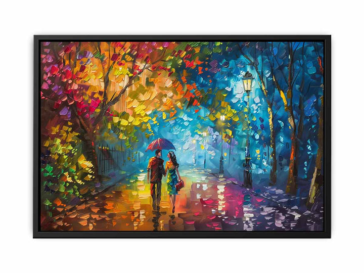 Romantic Walk canvas Print