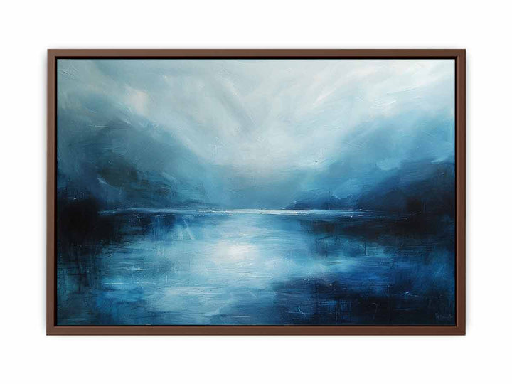 Abstract River Blue Painting