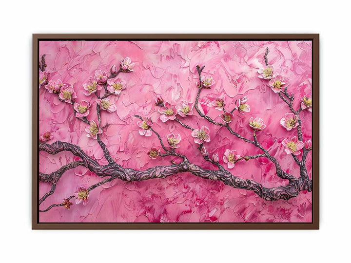 Almond Branches Pink Painting