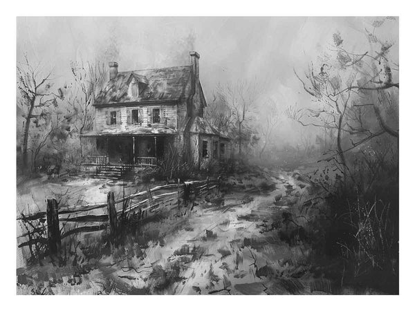 Charcol house Art Print