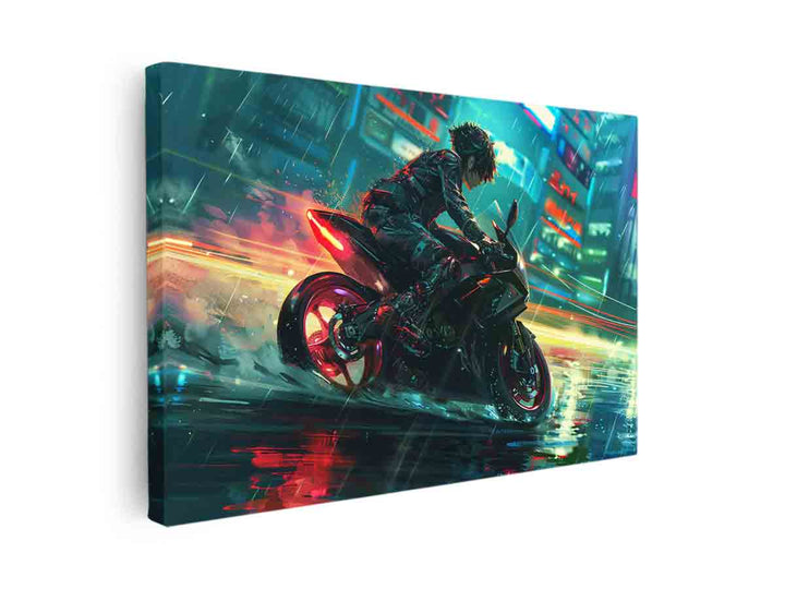 Anime Bike canvas Print