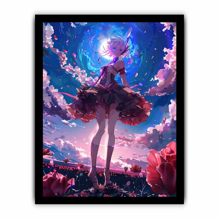 Anime Big Day framed Print