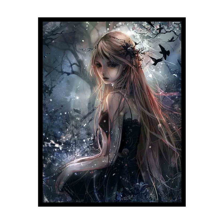 Anime Girl Poster canvas Print