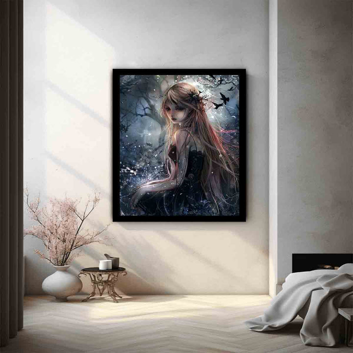 Anime Girl Poster Art Print