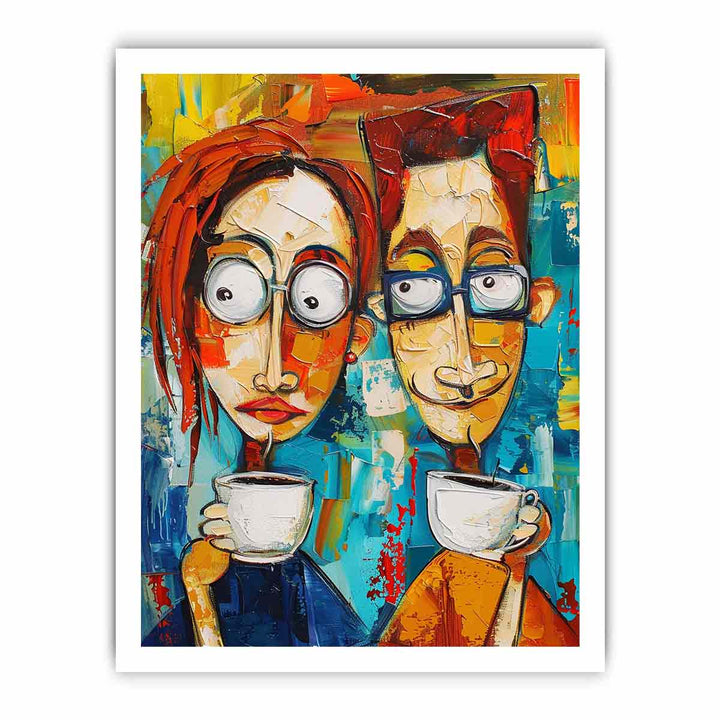 Coffee Talk framed Print