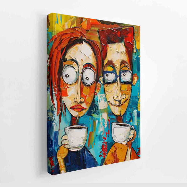 Coffee Talk canvas Print