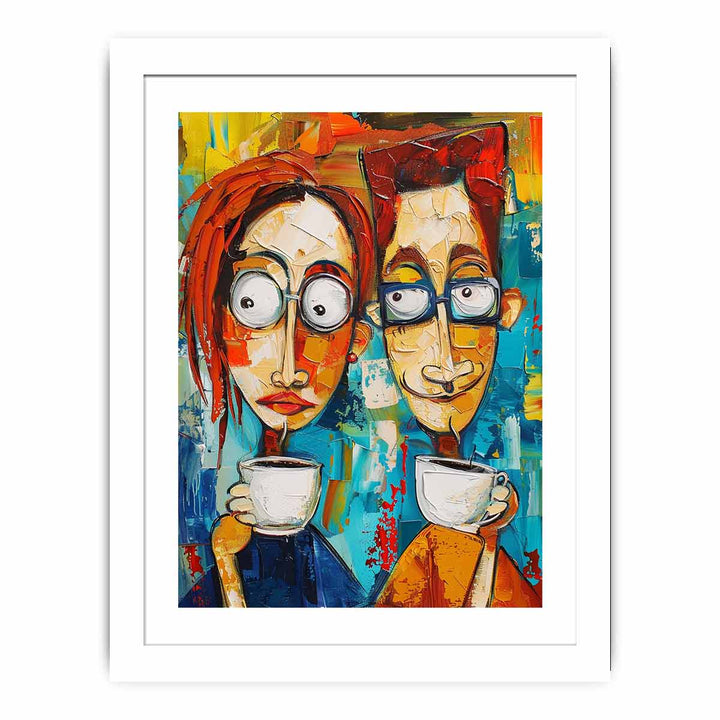 Coffee Talk framed Print