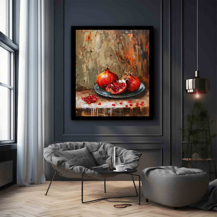 Pomegranate Art Painting Art Print