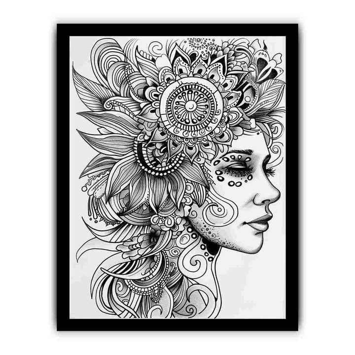 Color Me Woman framed Print