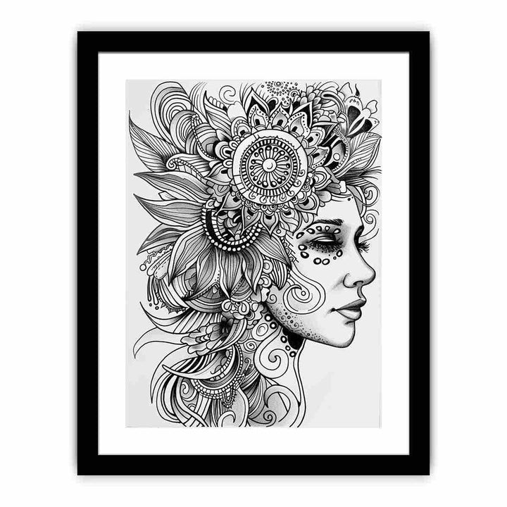 Color Me Woman framed Print