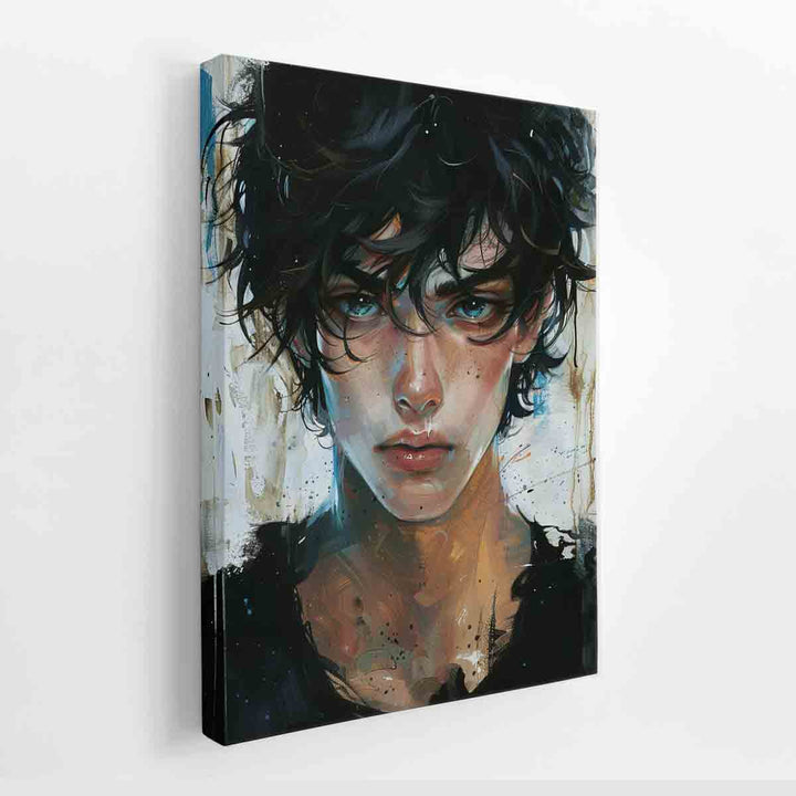 Young Man Portrait canvas Print