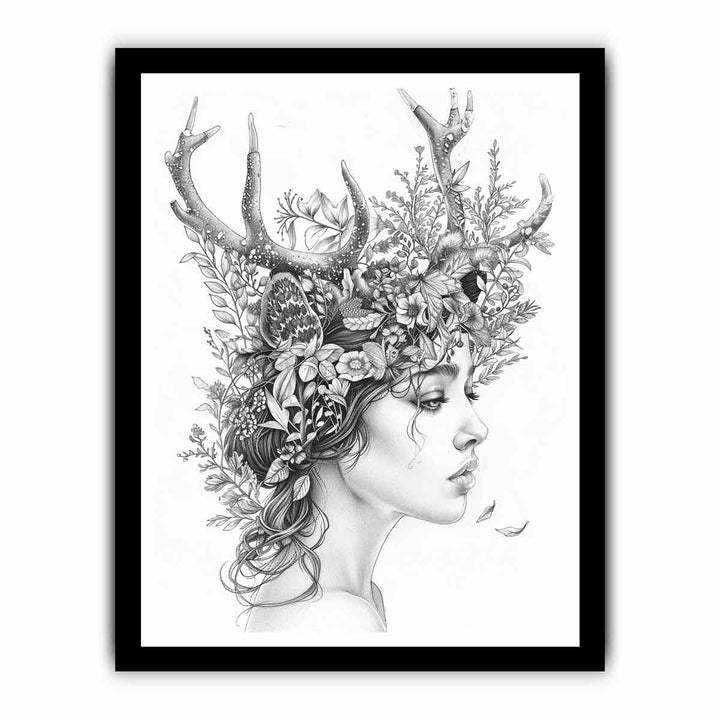 Color Me Lady framed Print