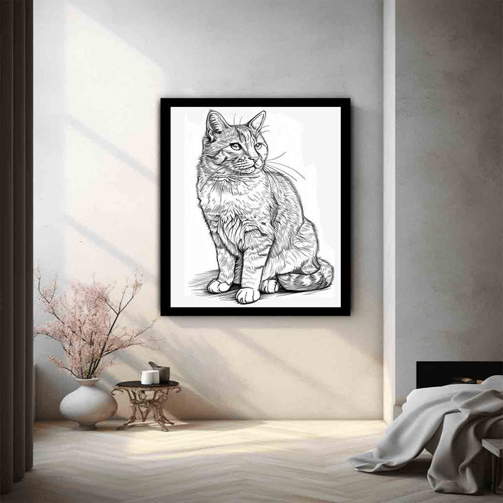 Color Me Cat Art Print