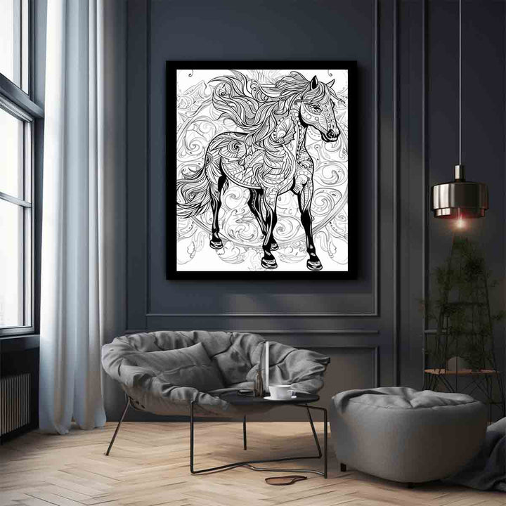 Color Me Horse Art Print