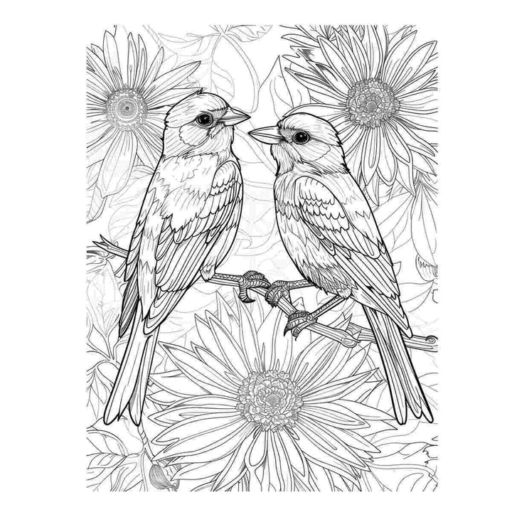 Color Me Birds  Art Print