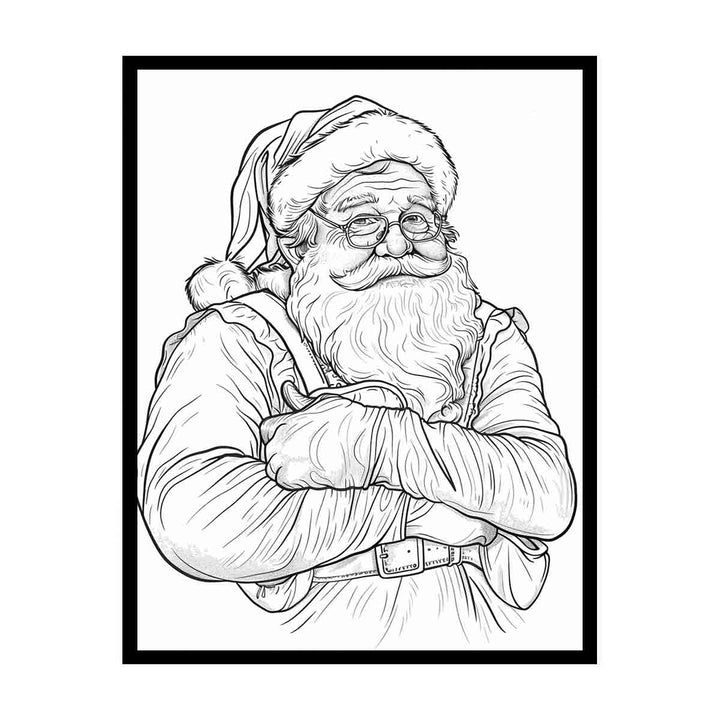 Color Me Santa canvas Print