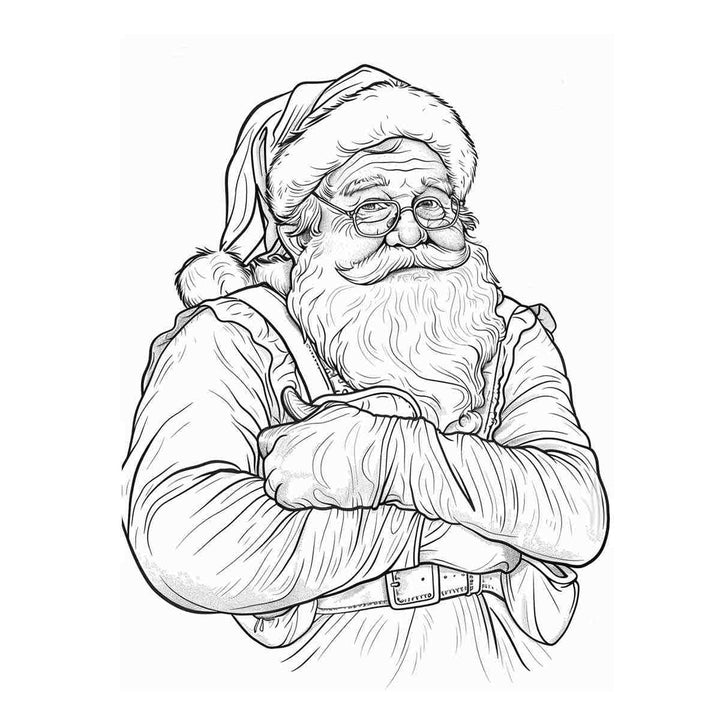 Color Me Santa Art Print