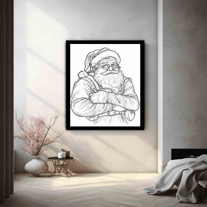 Color Me Santa Art Print