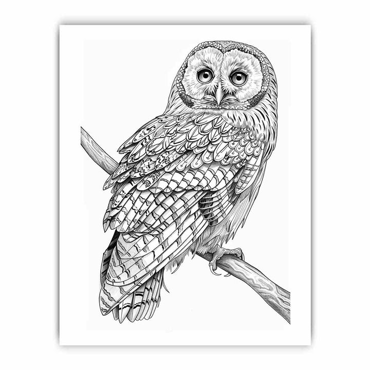 Color Me Owl framed Print