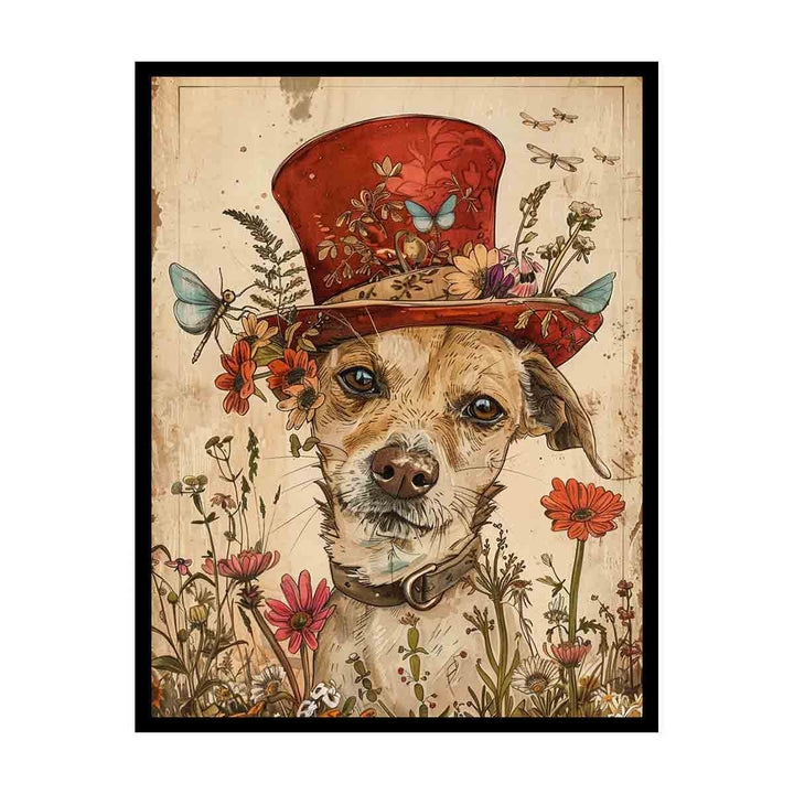 Whimsical Dog canvas Print