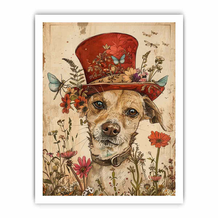 Whimsical Dog framed Print